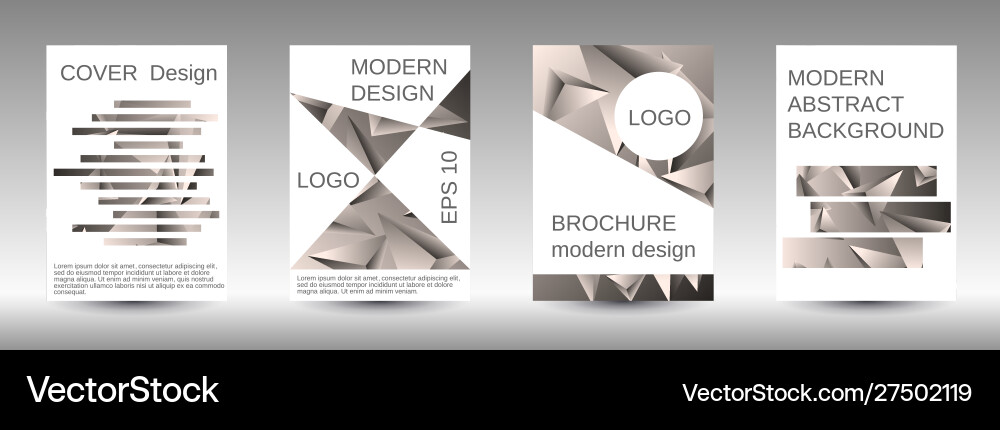A set modern abstract covers Royalty Free Vector Image