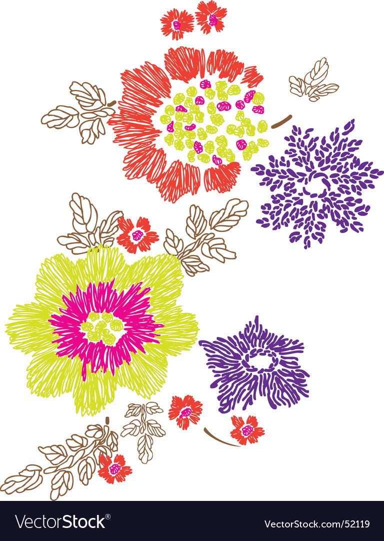 Floral jessecmault design royalty free vector image Floral jessecmault design royalty free vector image