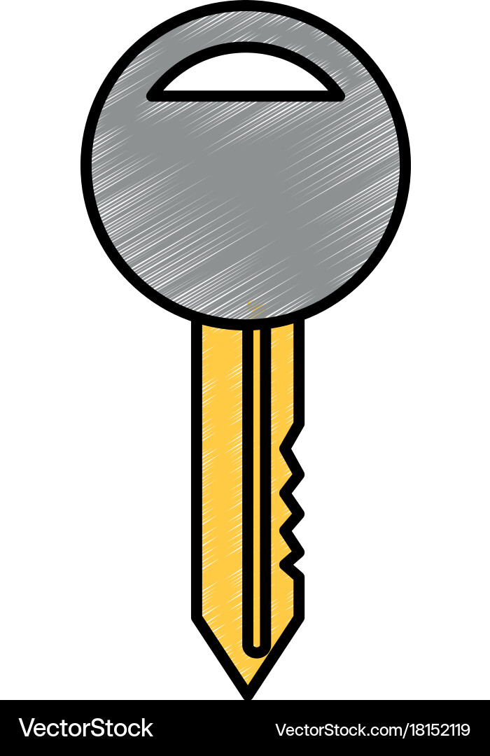 Key car isolated icon Royalty Free Vector Image