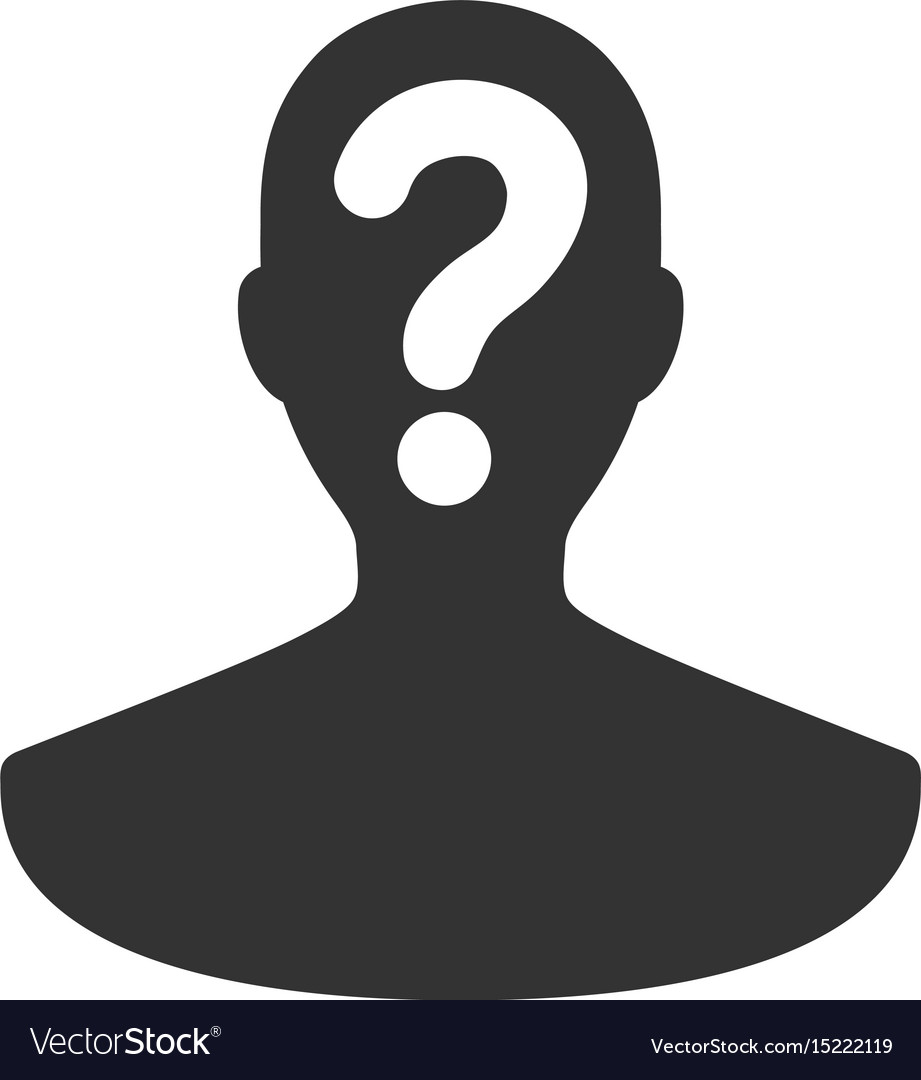 Unknown person flat icon Royalty Free Vector Image