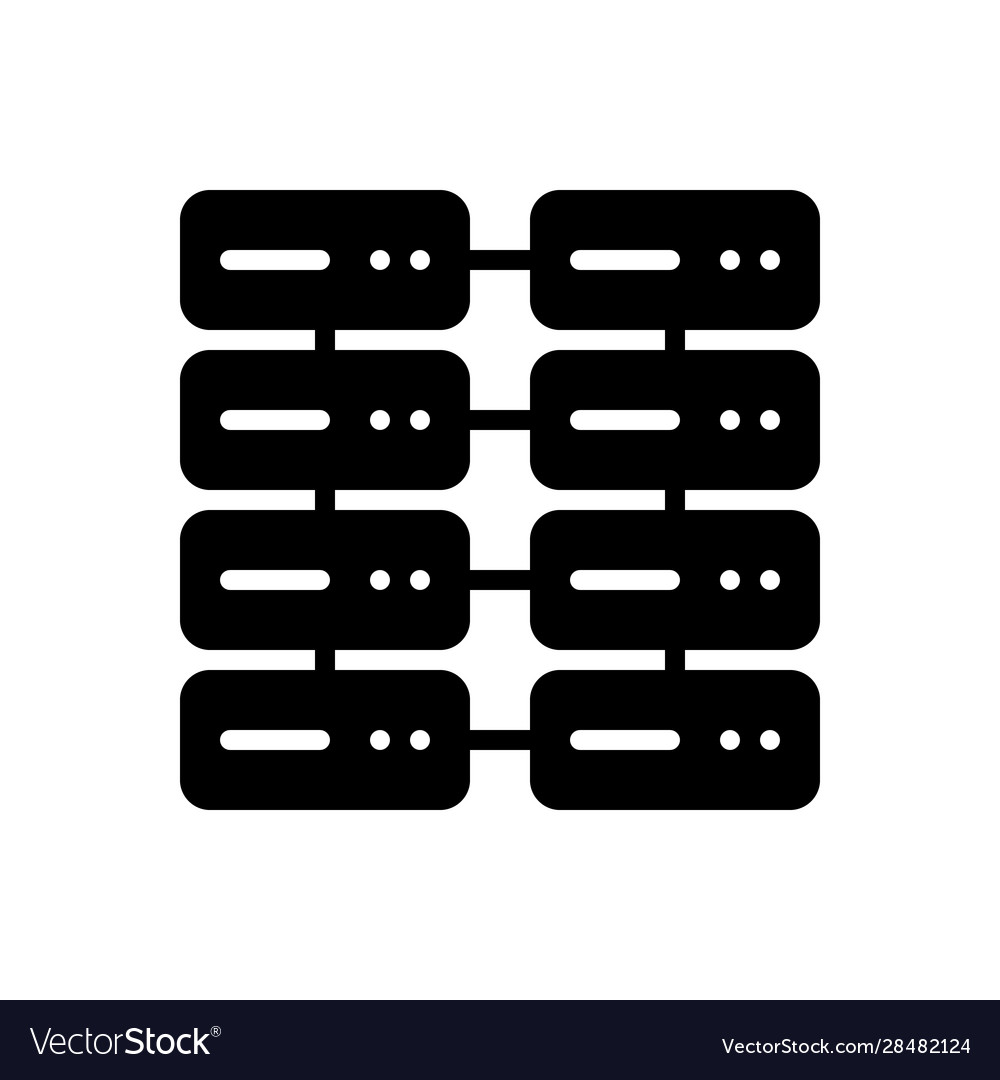 Database interconnected Royalty Free Vector Image