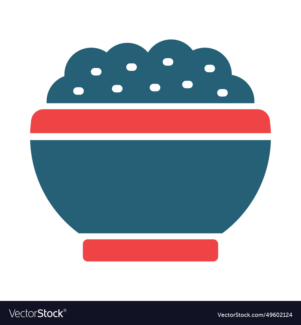 Porridge glyph two color icons for personal Vector Image