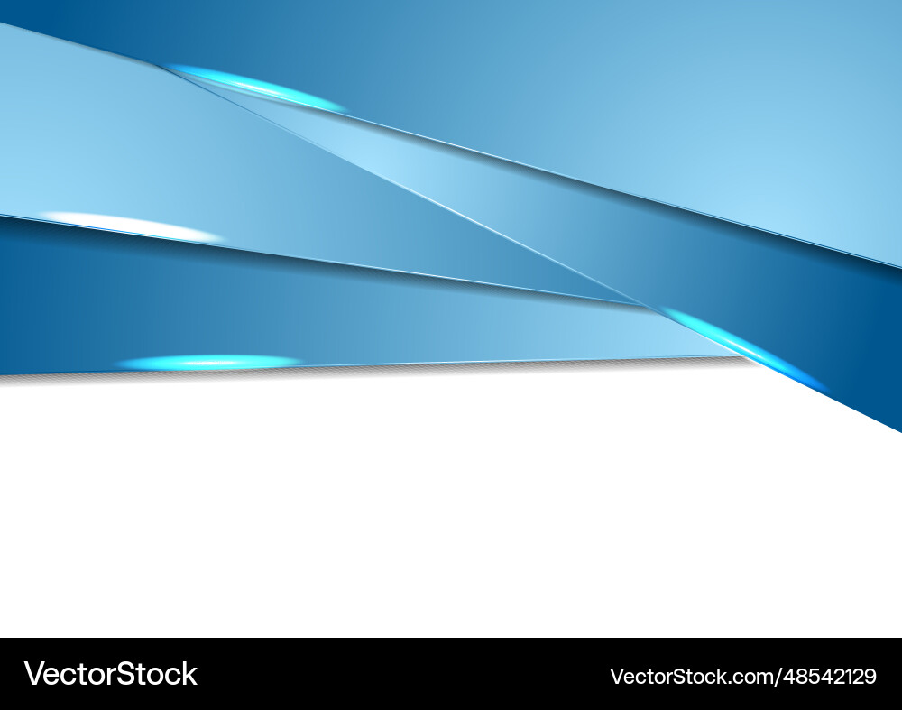 Abstract blue shiny tech corporate background Vector Image