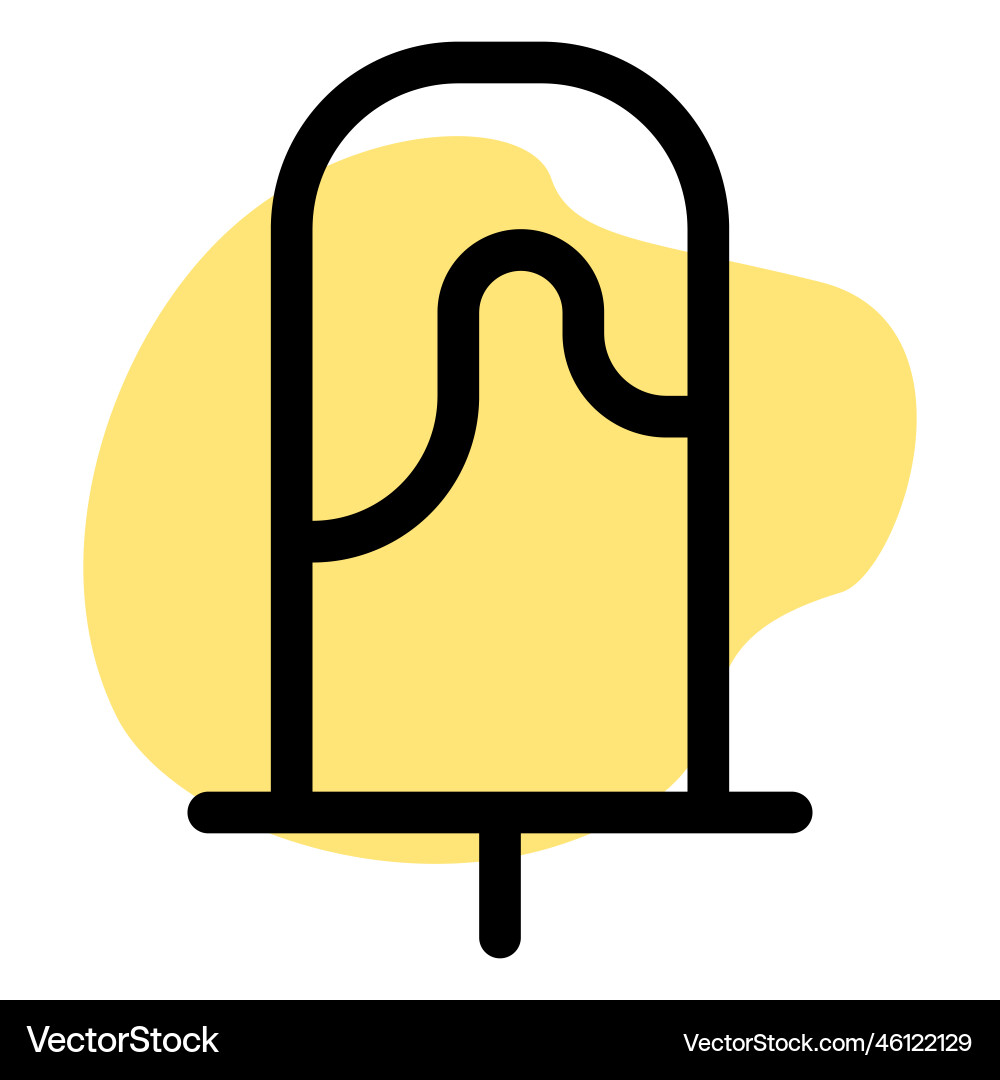 Icey gelato with cream dripping off Royalty Free Vector