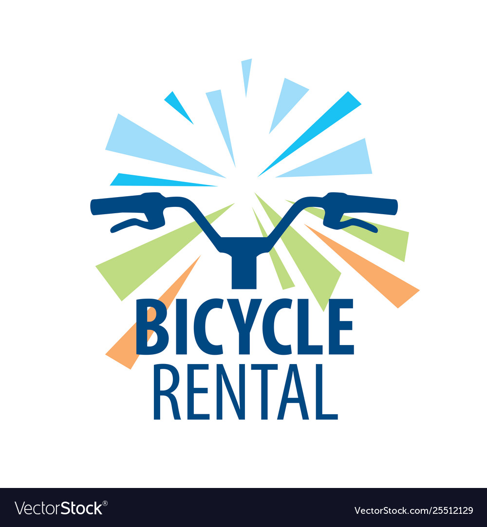 Logo for bicycle rental Royalty Free Vector Image