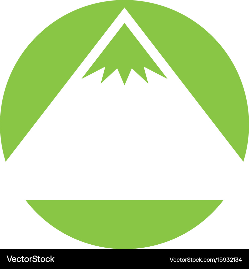 Big mountains isolated icon Royalty Free Vector Image
