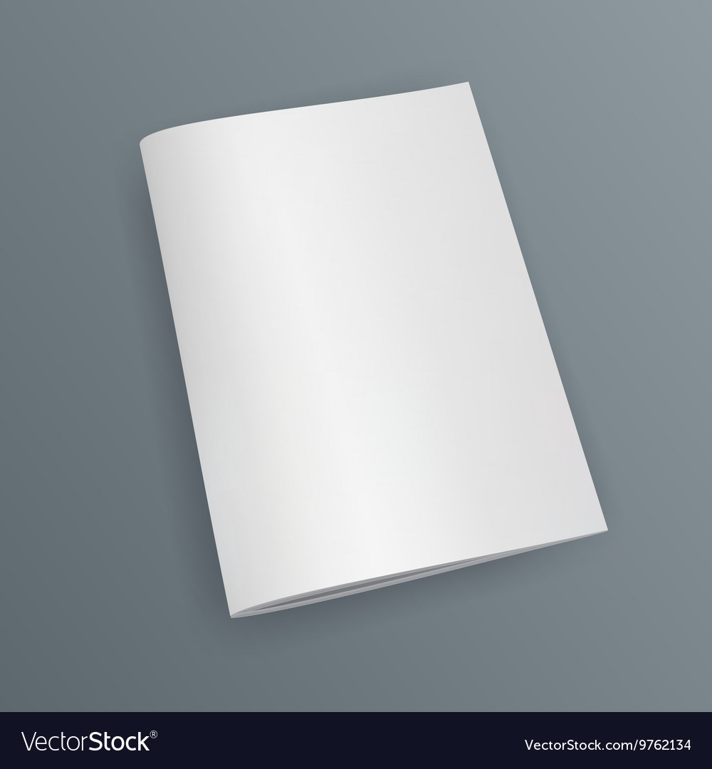 blank cover of magazine