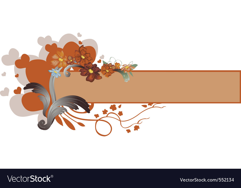 Download Elegant floral border Royalty Free Vector Image