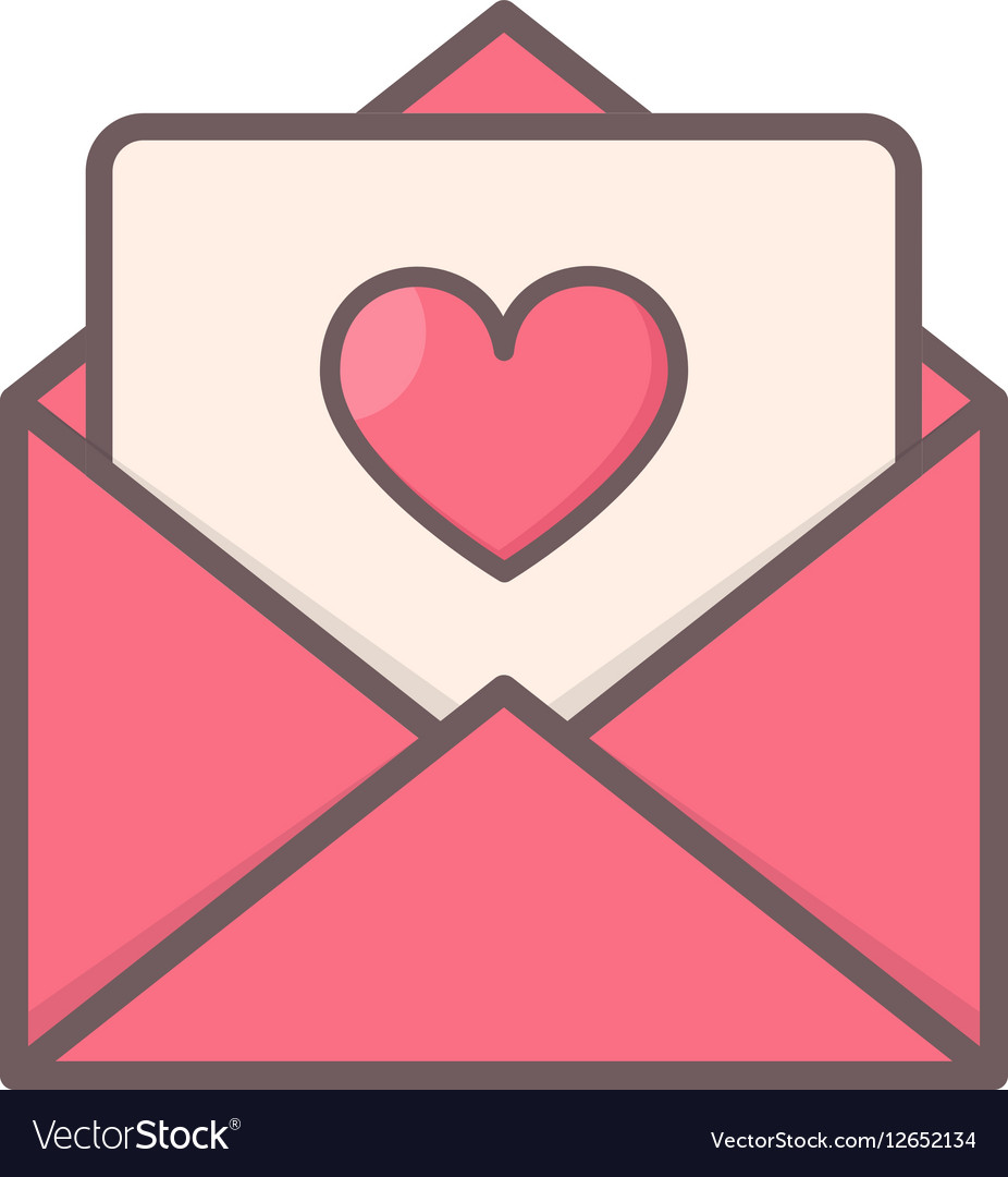 Envelope With Heart Inside Royalty Free Vector Image 4368