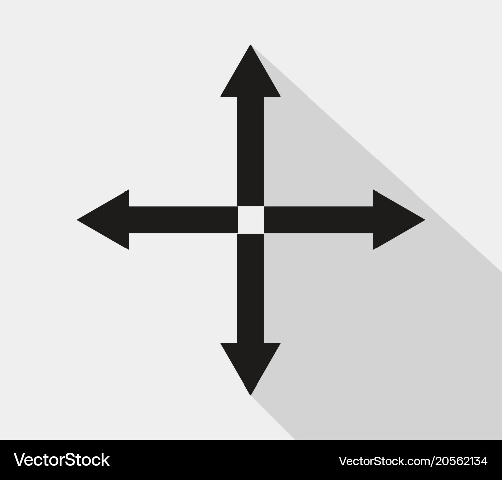 Icon expand arrow Royalty Free Vector Image - VectorStock