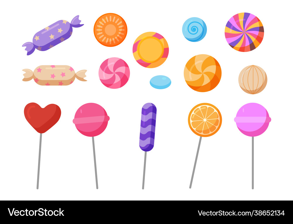 Sweets and candies icon Royalty Free Vector Image