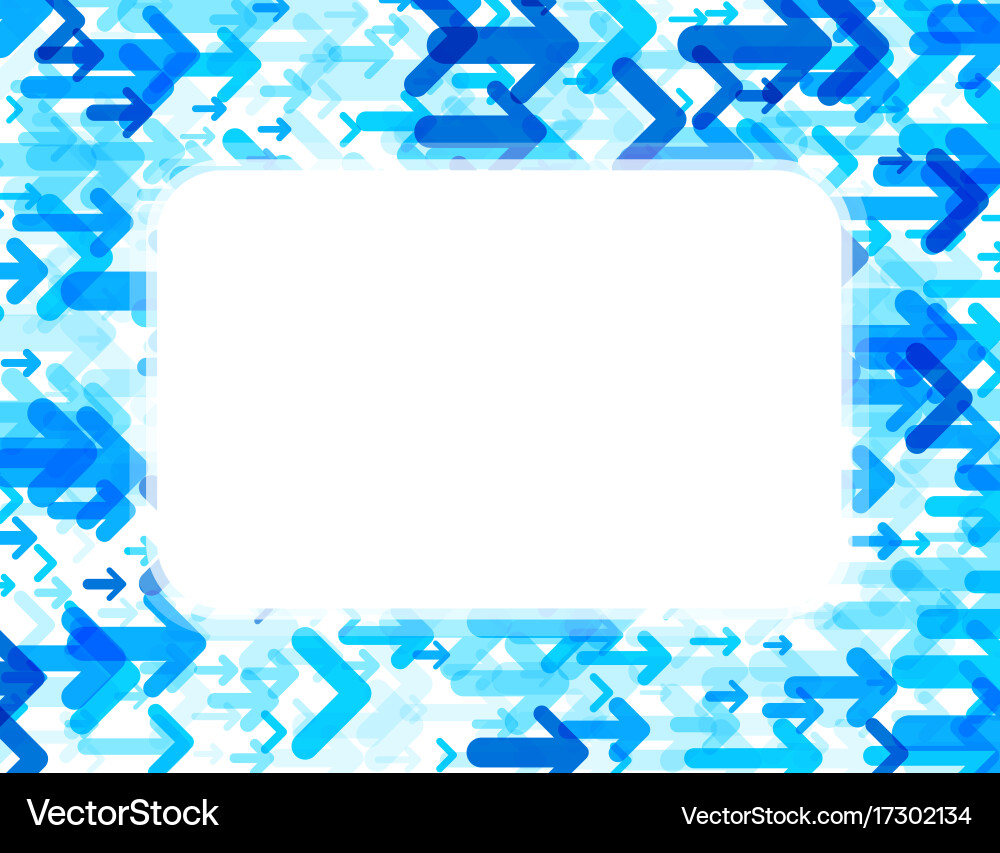 White background with blue arrows Royalty Free Vector Image