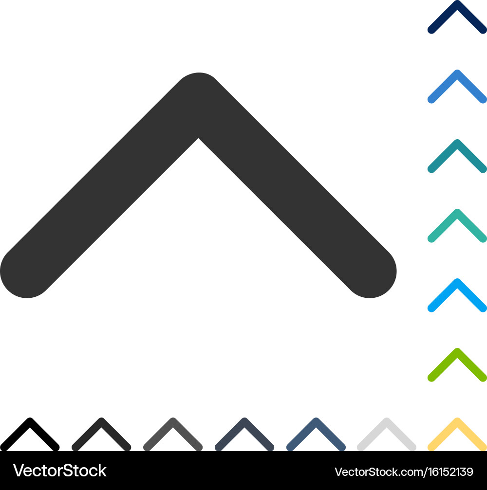 Direction up icon Royalty Free Vector Image - VectorStock