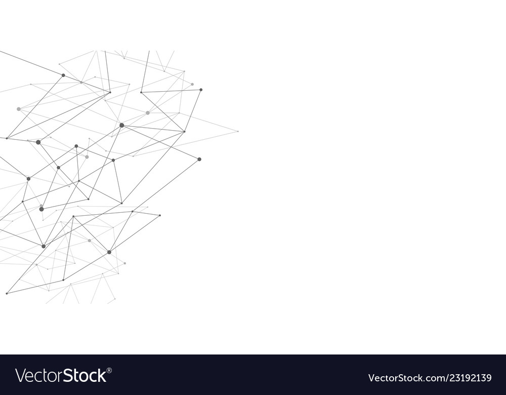 Dot and line connection nodes abstract background