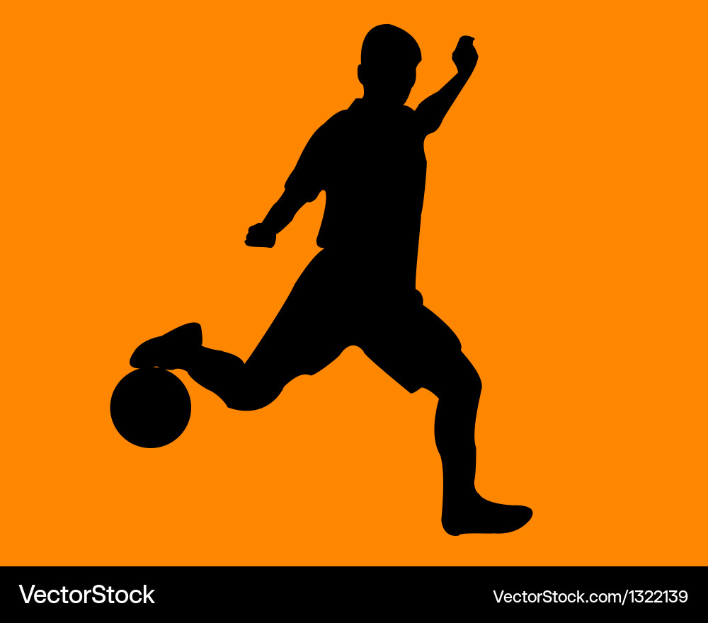 Footballer Royalty Free Vector Image - VectorStock