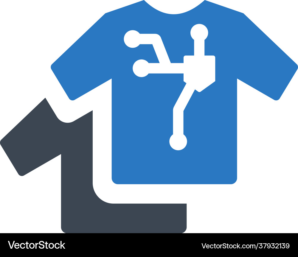 Smart clothes icon Royalty Free Vector Image - VectorStock