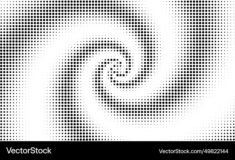 Dot pattern abstract spiral pattern halftone Vector Image