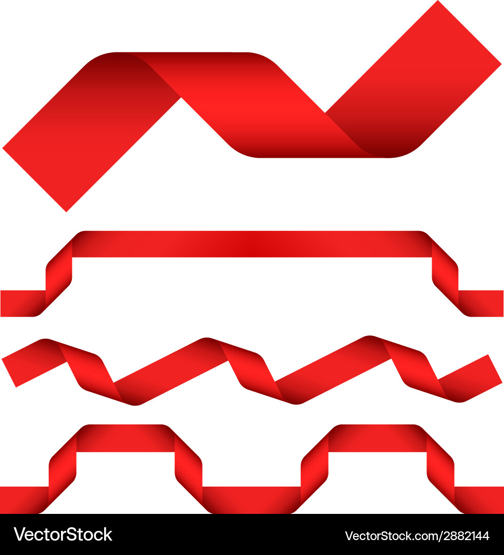 Ribbons Royalty Free Vector Image - VectorStock