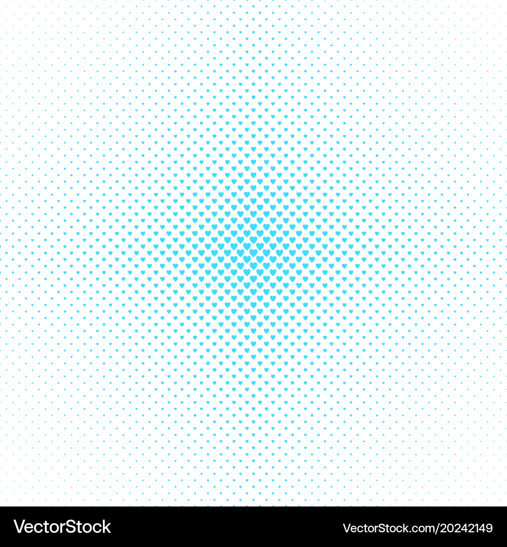 Abstract halftone heart pattern background Vector Image