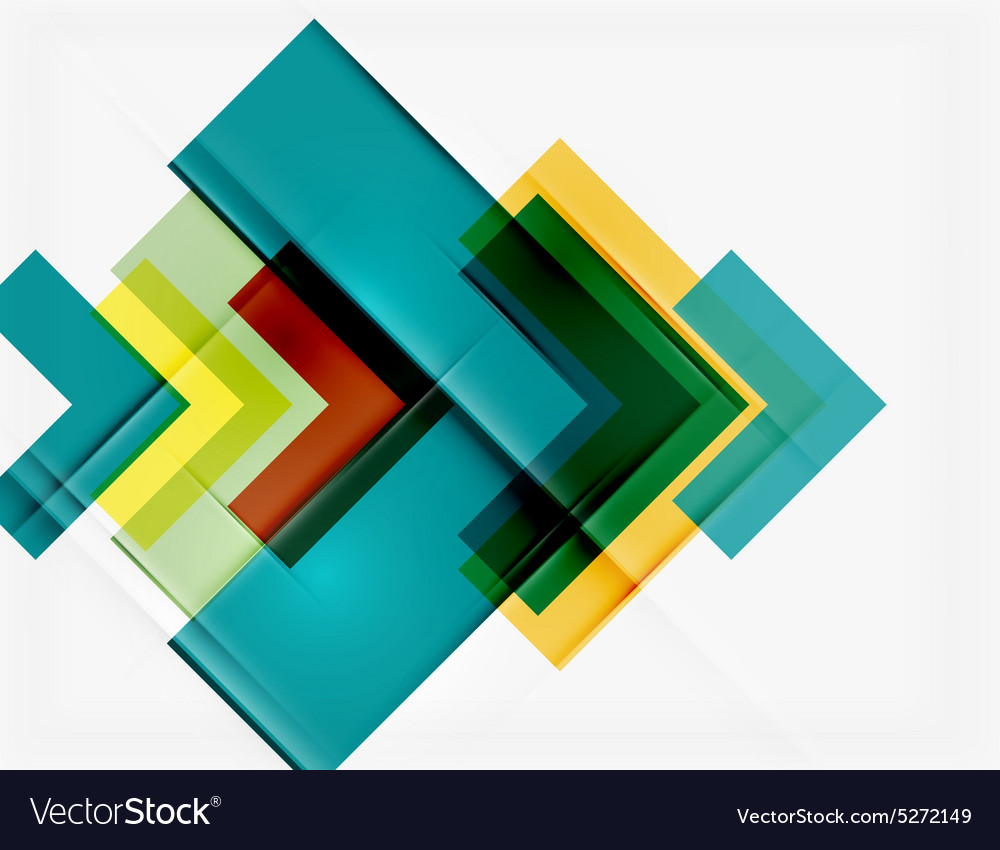 Clean colorful unusual geometric pattern design Vector Image