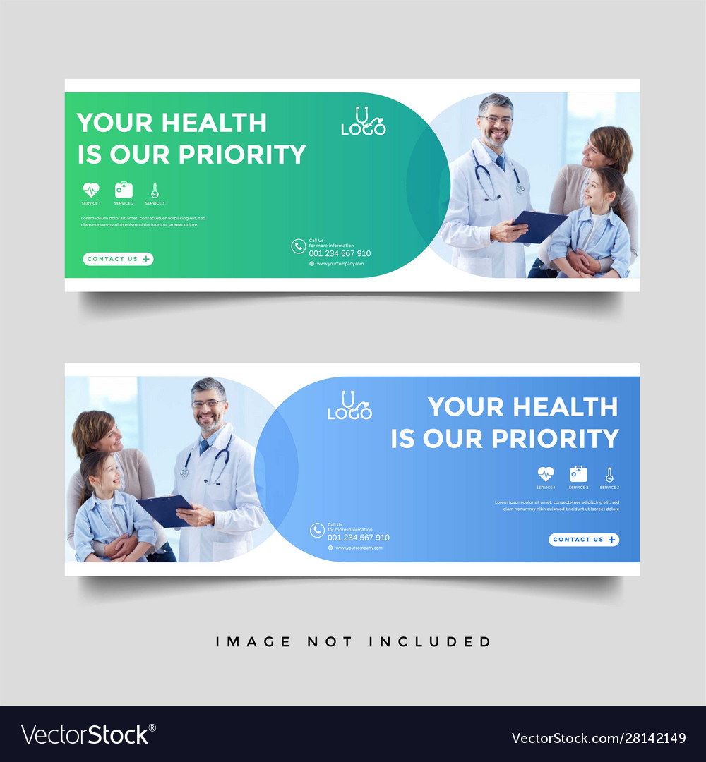 healthcare-medical-banner-promotion-template-vector-image