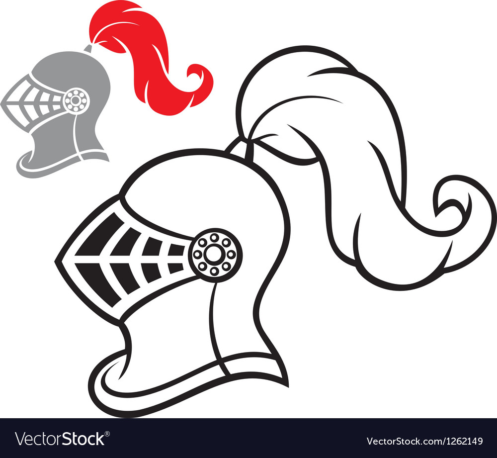 Medieval Knight Helmet Royalty Free Vector Image 1497