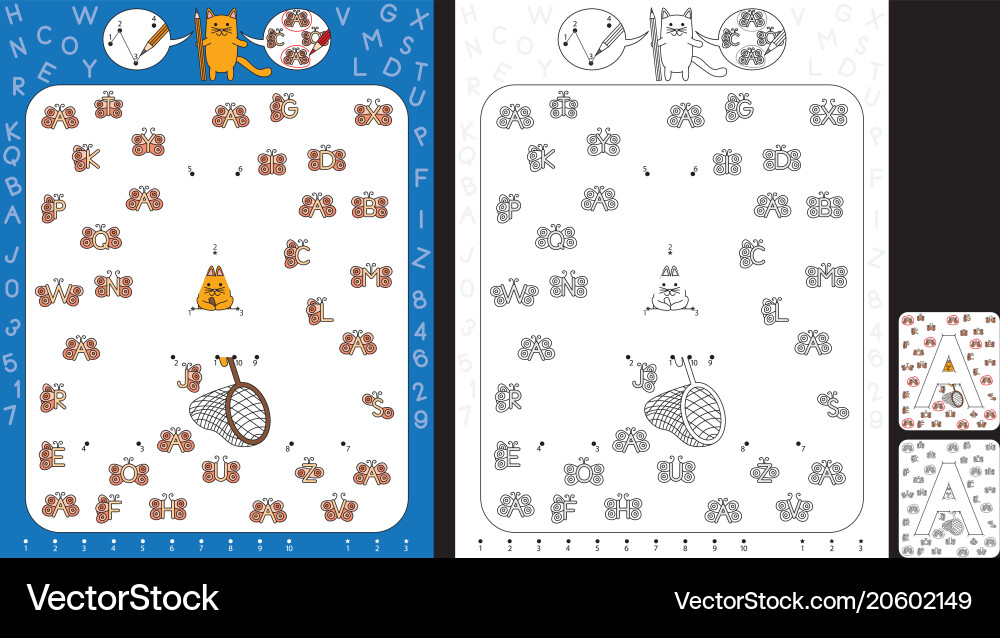 Preschool worksheet Royalty Free Vector Image - VectorStock