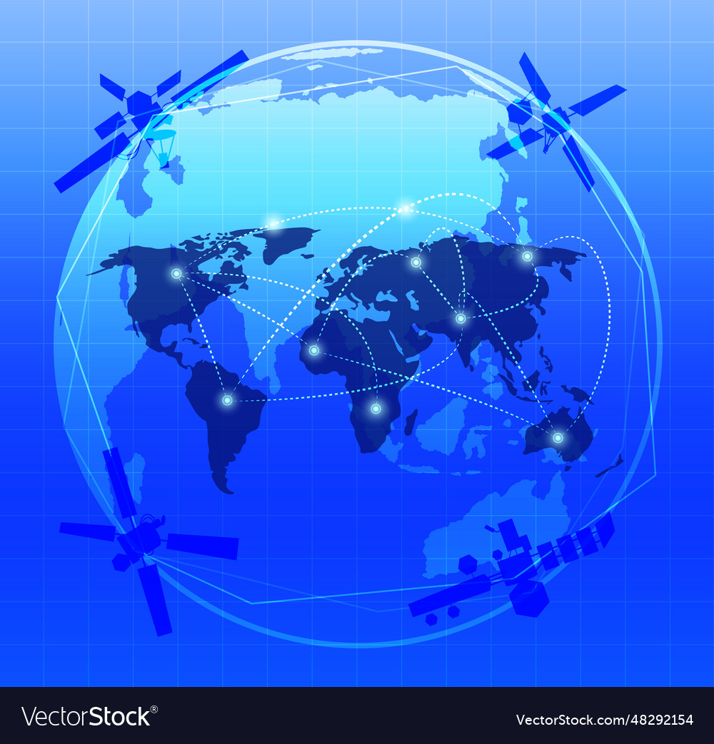 Wireless satellite Royalty Free Vector Image - VectorStock