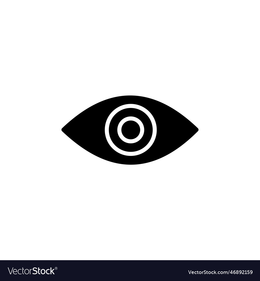 Eye icon look and vision icon icon Royalty Free Vector Image