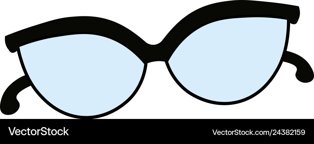 Glasses flat Royalty Free Vector Image - VectorStock