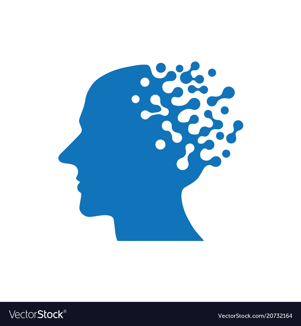  Artificial intelligence  icon human ai  Royalty Free  Vector 