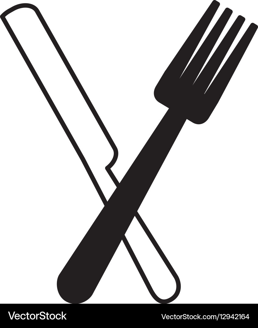 Cutlery kitchen tool icon Royalty Free Vector Image