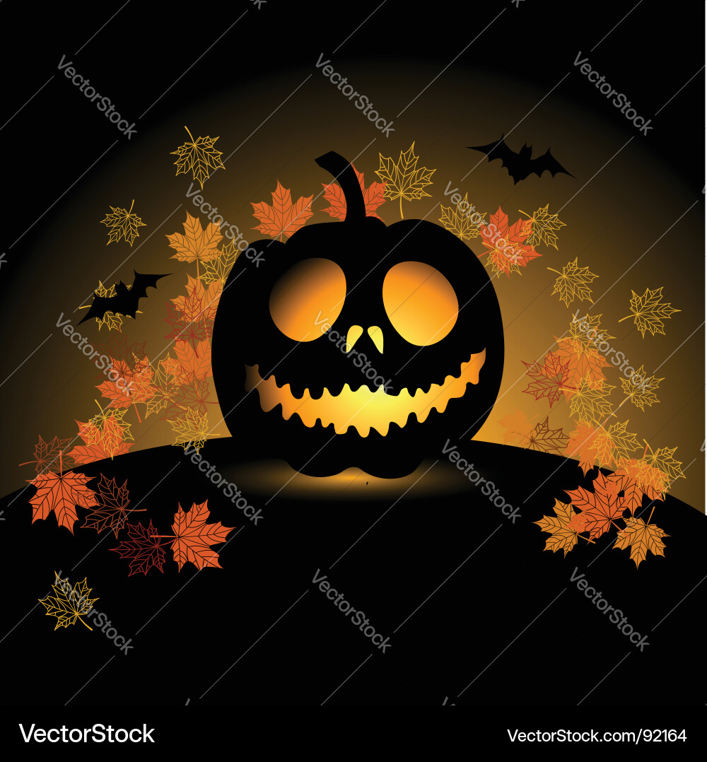 Halloween pumpkin Royalty Free Vector Image - VectorStock
