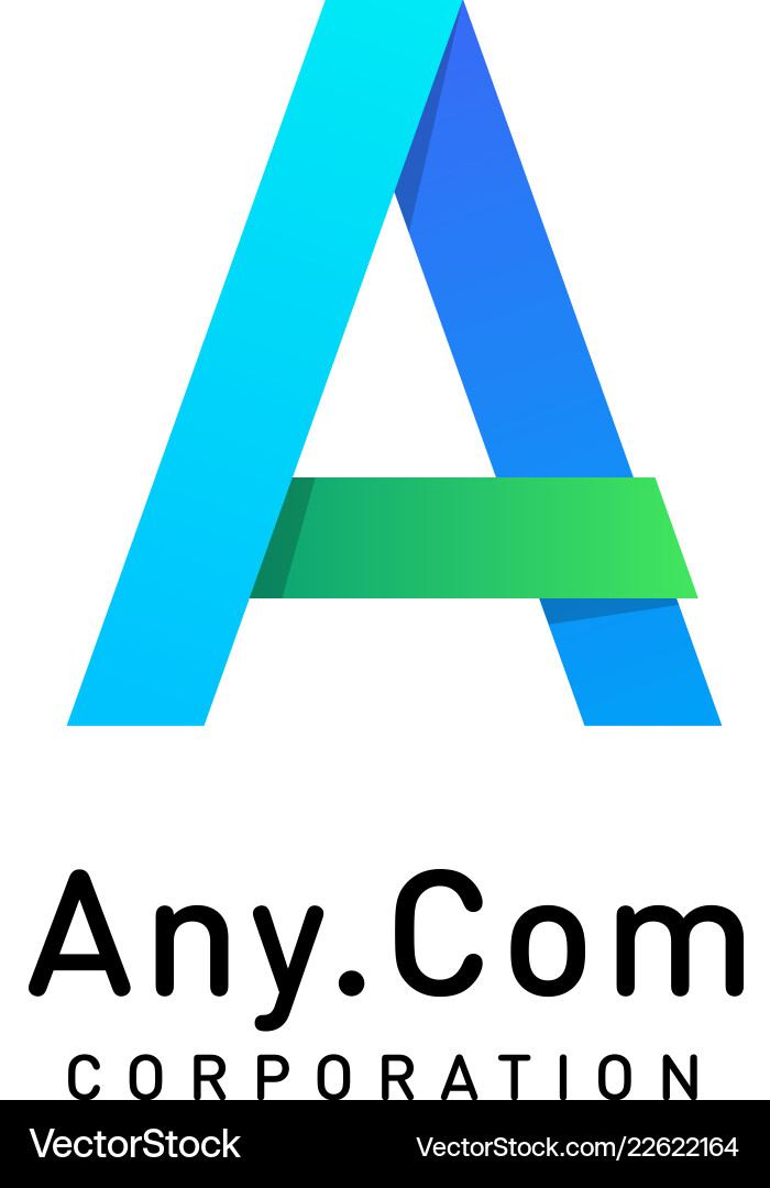 Letter a logo design template Royalty Free Vector Image