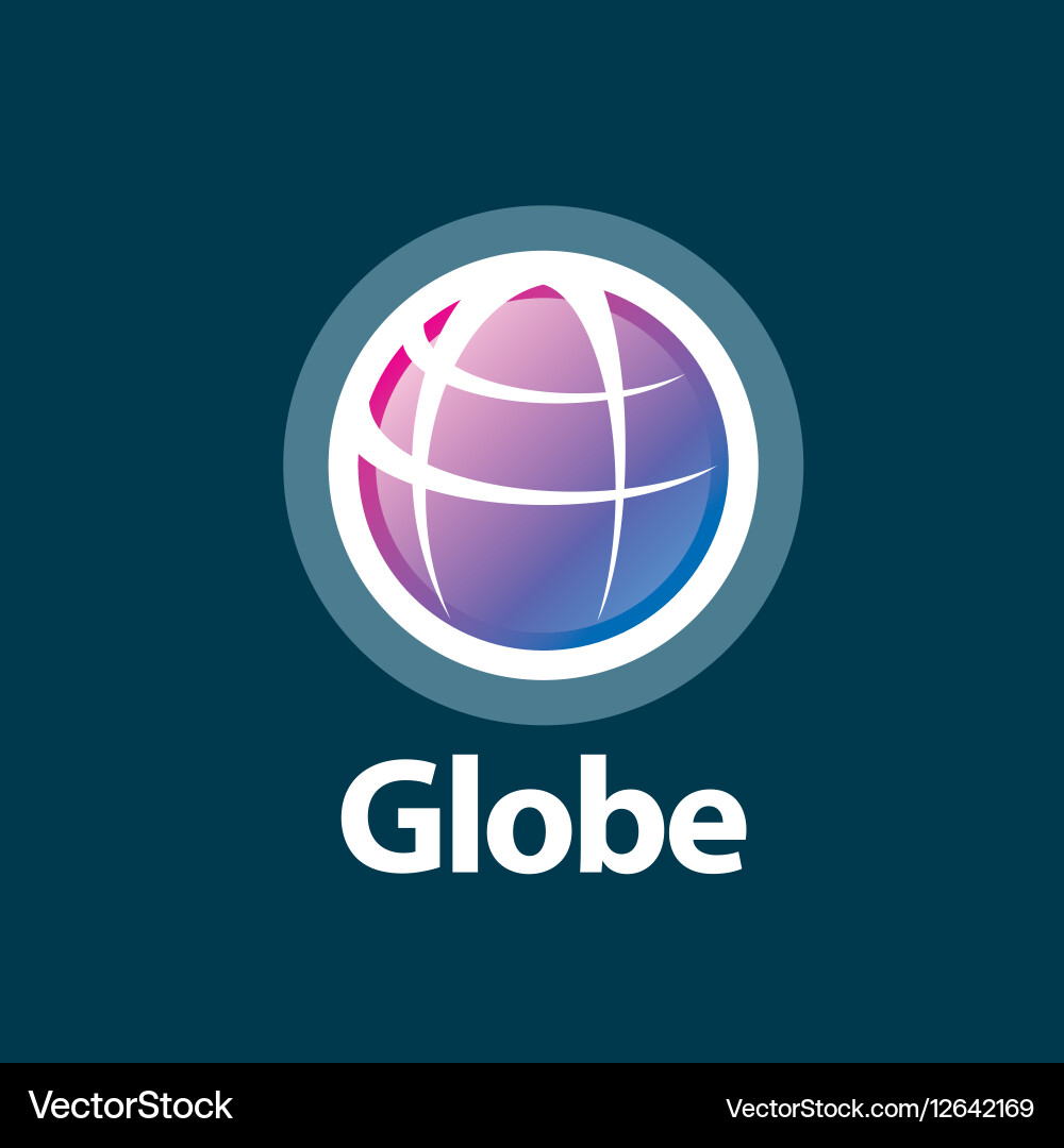 Abstract logo globe Royalty Free Vector Image - VectorStock