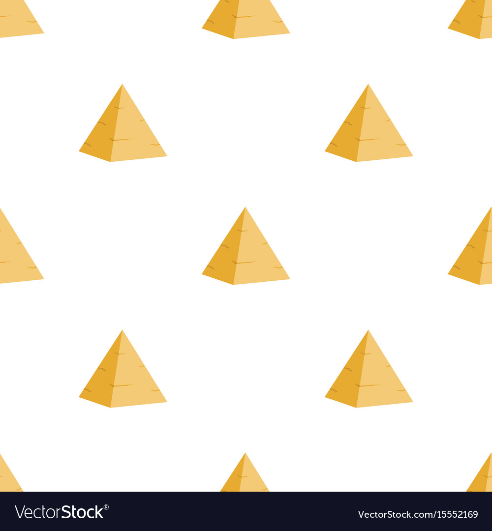 Ancient egyptian pyramid seamless pattern Vector Image