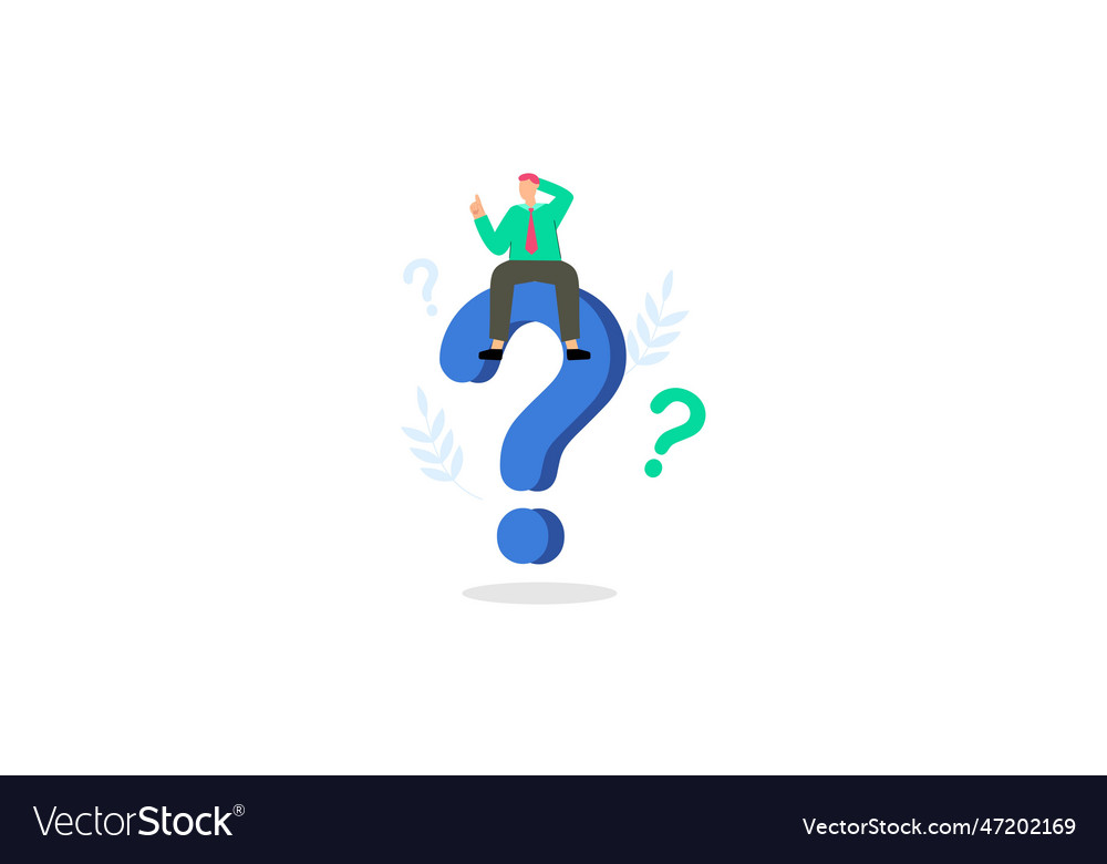 Frequently asked questions concept Royalty Free Vector Image