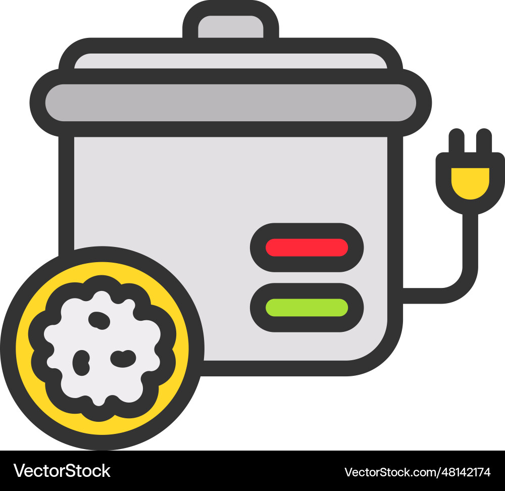 Rice cooker icon image Royalty Free Vector Image