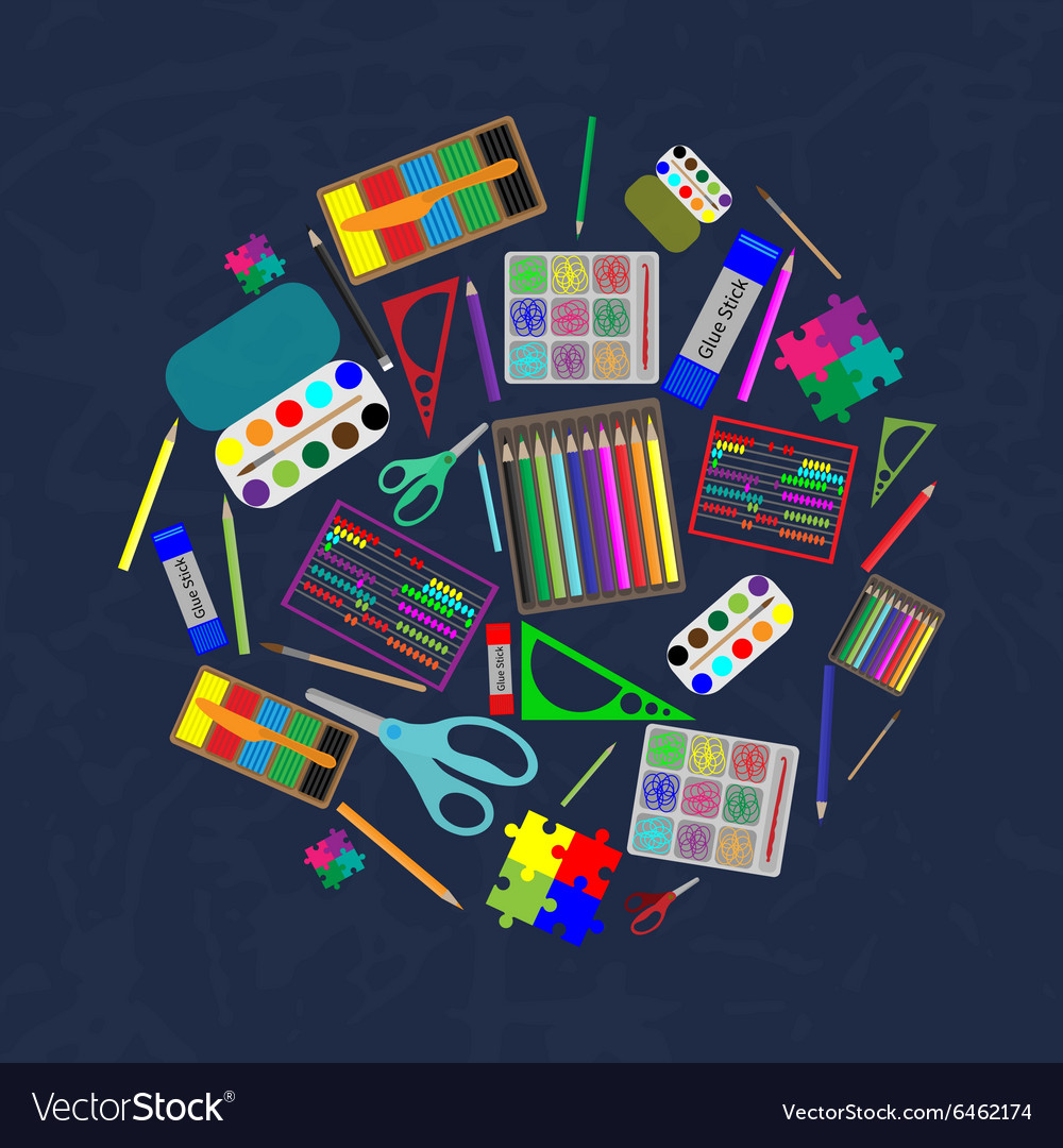 Set of elements for children development Vector Image