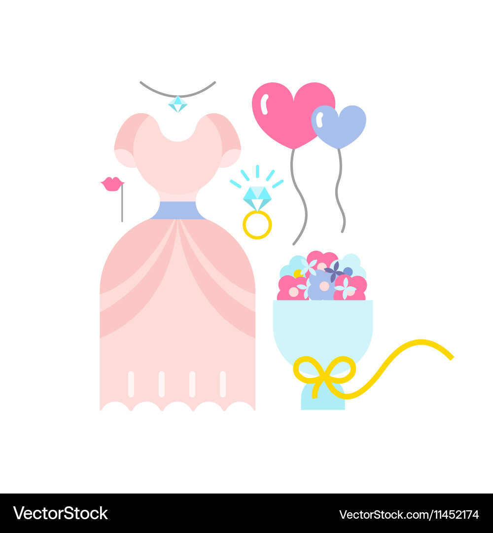 Wedding icon set Royalty Free Vector Image - VectorStock