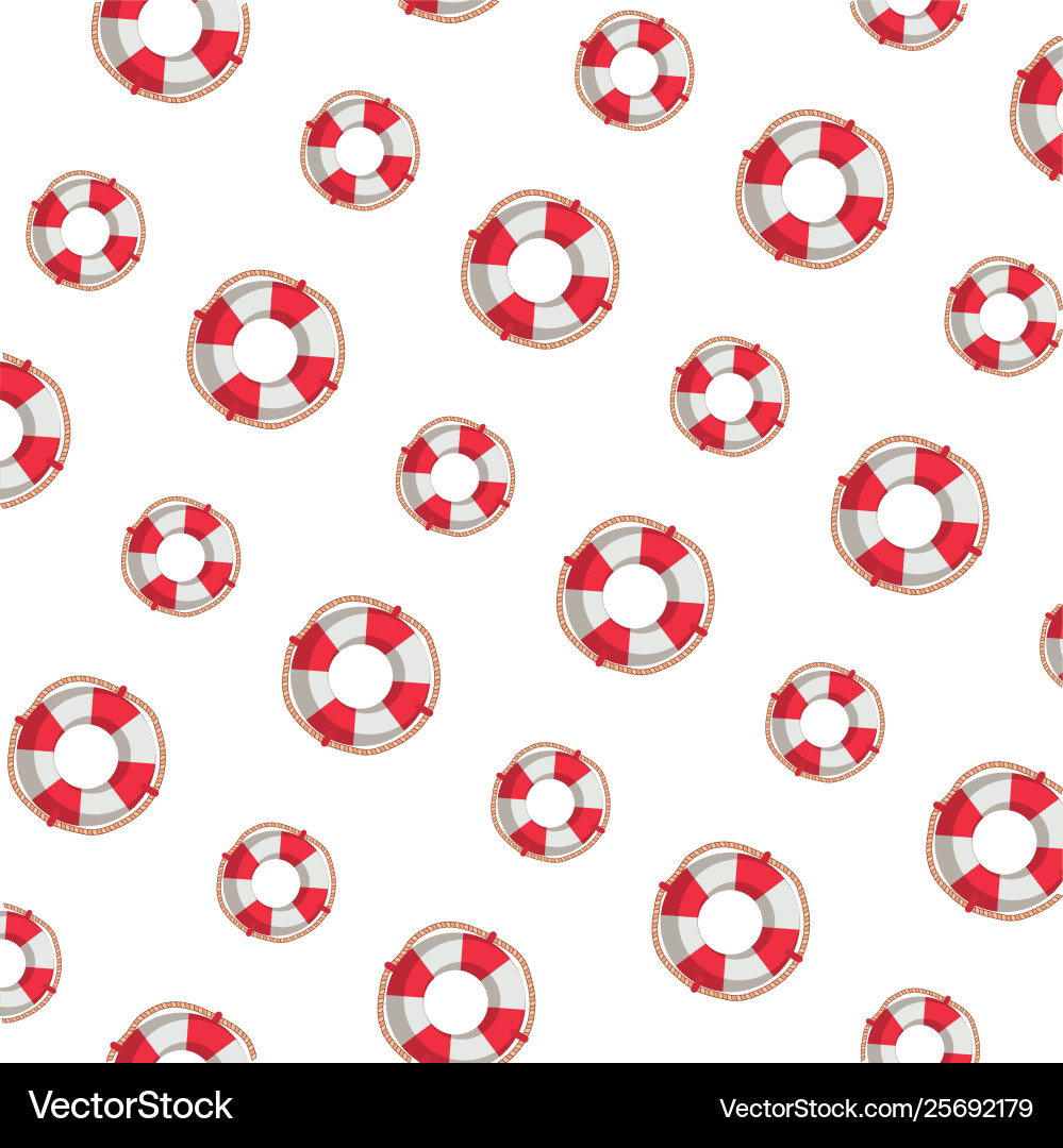 Marine floats ship pattern background Royalty Free Vector