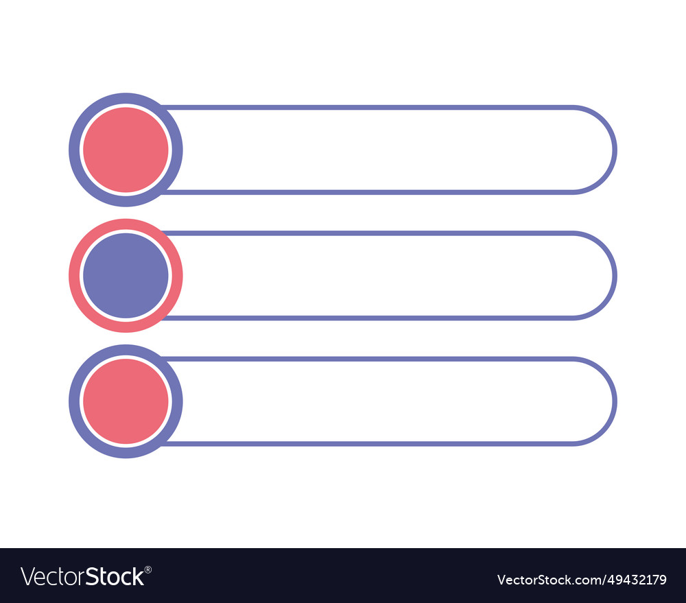 Ui ux element bars Royalty Free Vector Image - VectorStock
