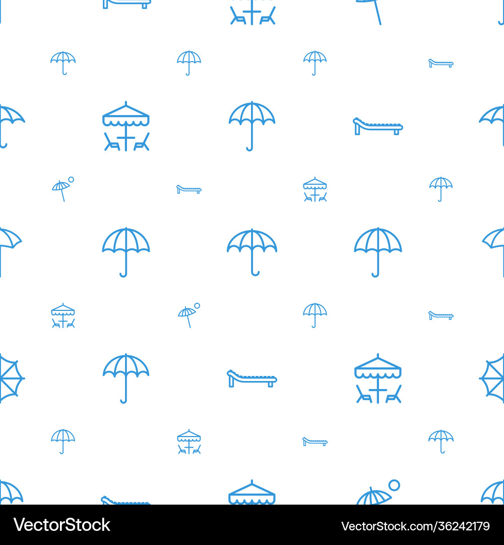 Umbrella icons pattern seamless white background Vector Image