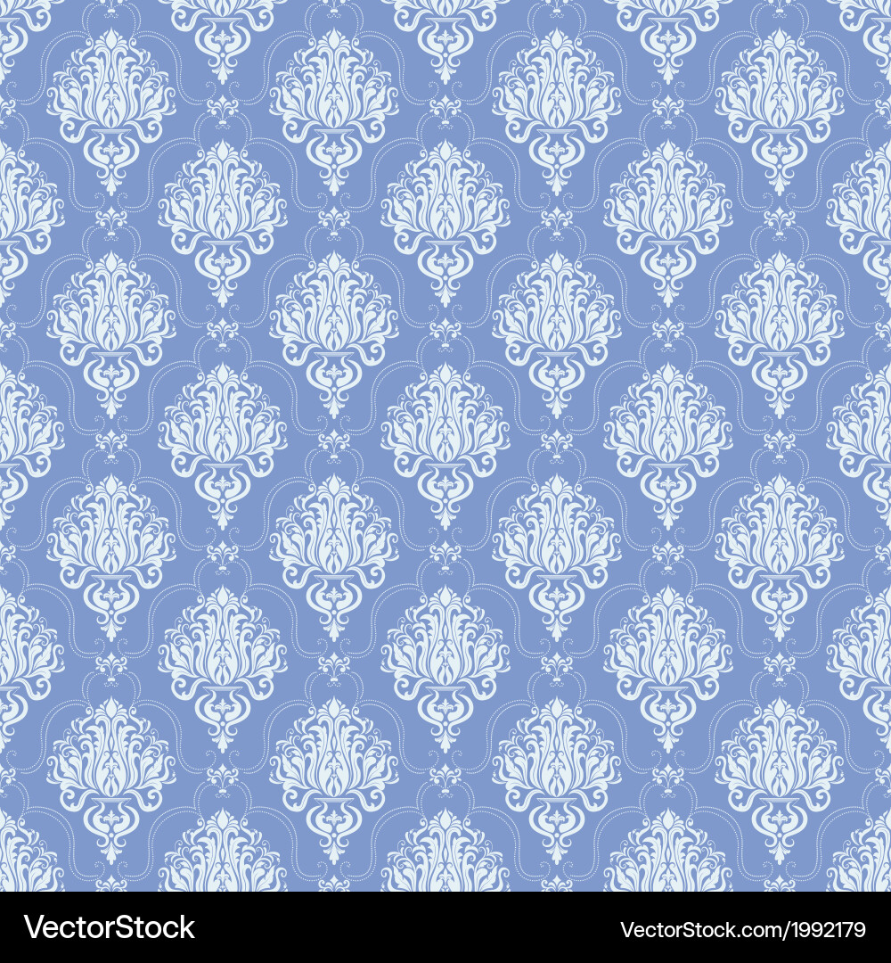 Vintage damask seamless pattern Royalty Free Vector Image