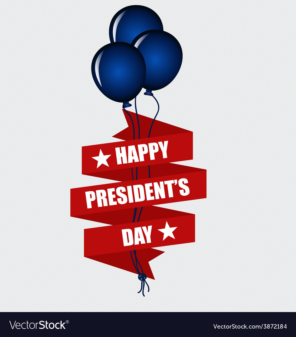 Happy presidents day presidents day banner design Vector Image