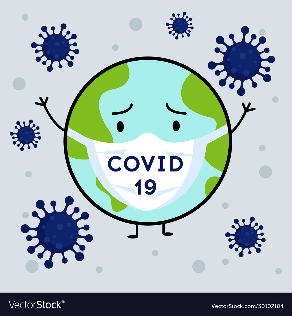 Novel coronavirus 2019-ncov virus covid19 19-ncp Vector Image