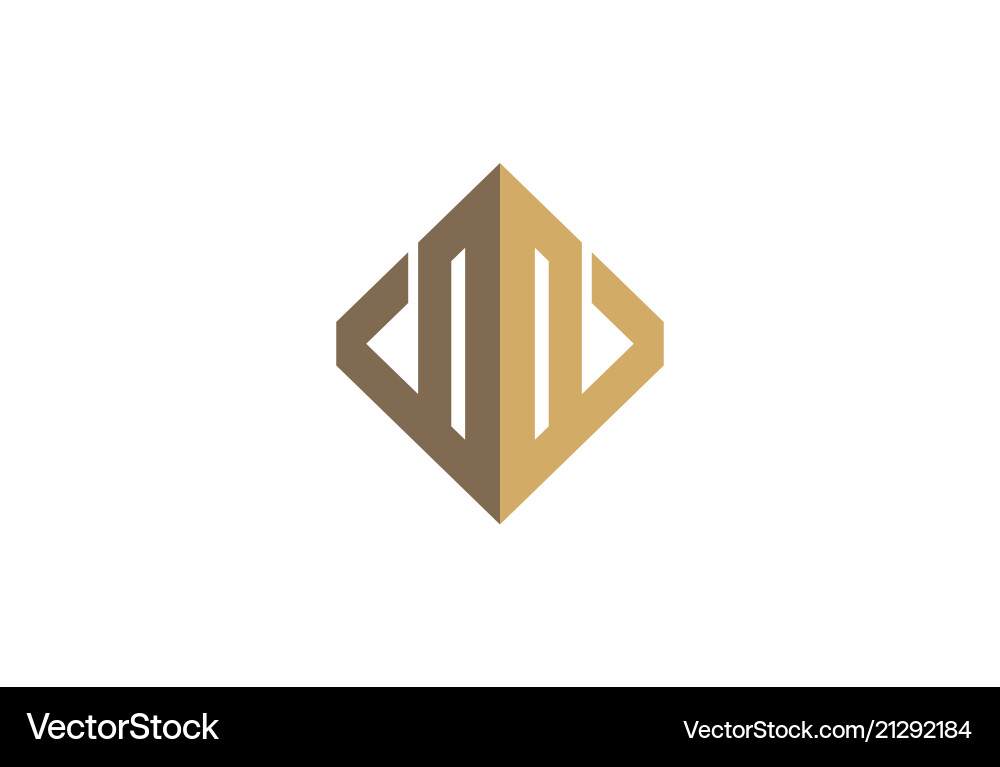Shape abstract business logo Royalty Free Vector Image