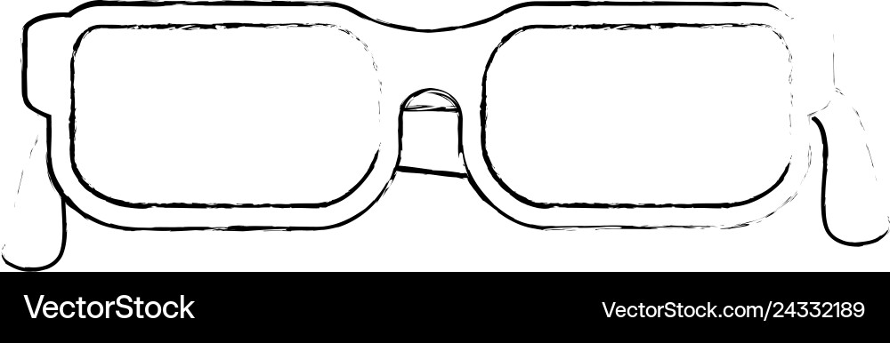 Eye glasses isolated icon Royalty Free Vector Image