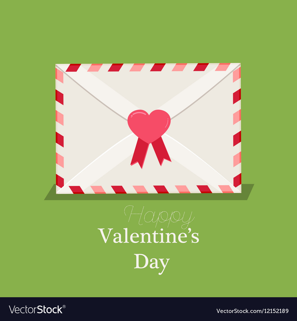 happy-valentines-day-envelope-with-paper-hearts-vector-image