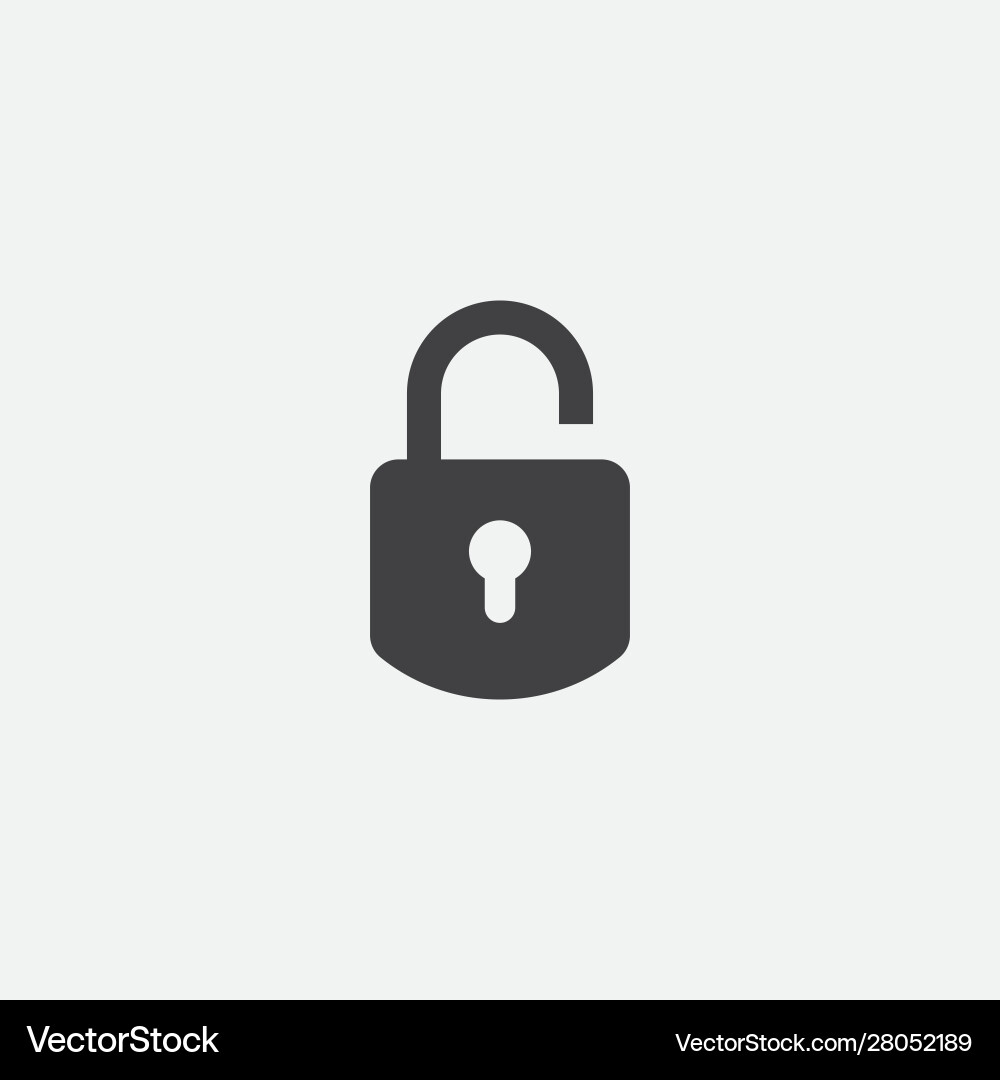Padlock icon Royalty Free Vector Image - VectorStock